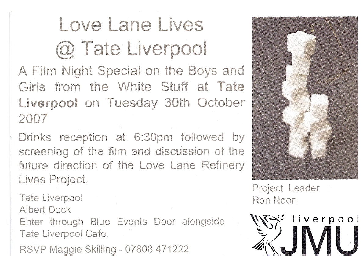 invite to Tate 30/10/2007